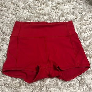 red lululemon spandex